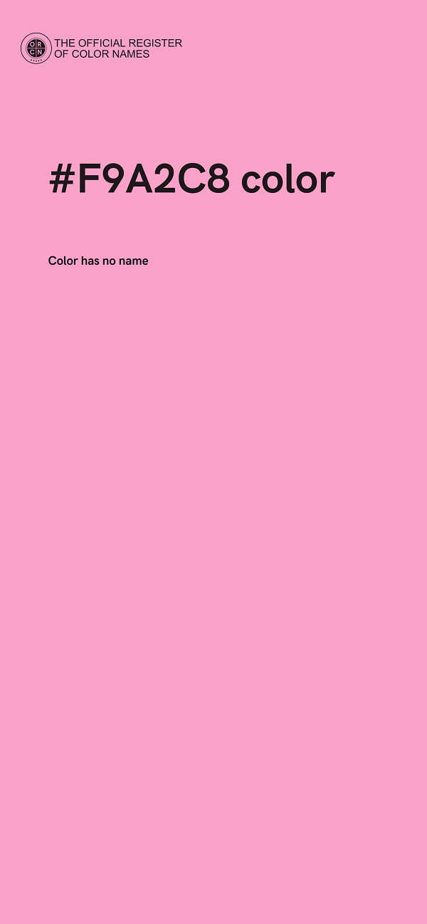 #F9A2C8 color image