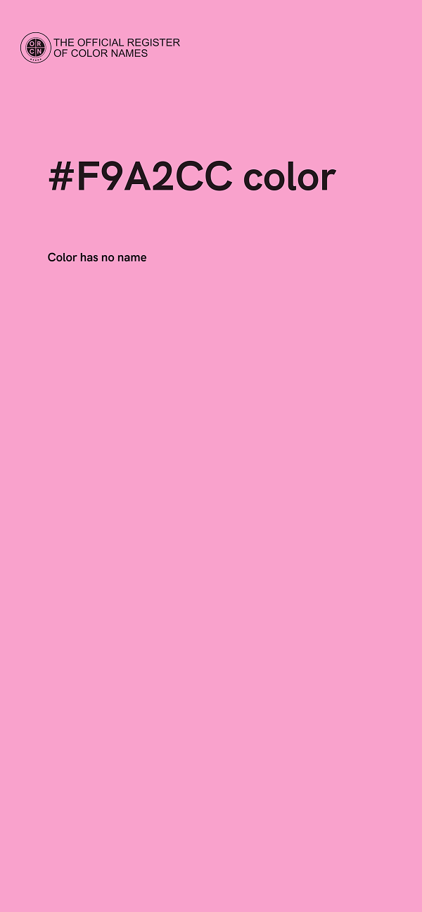 #F9A2CC color image