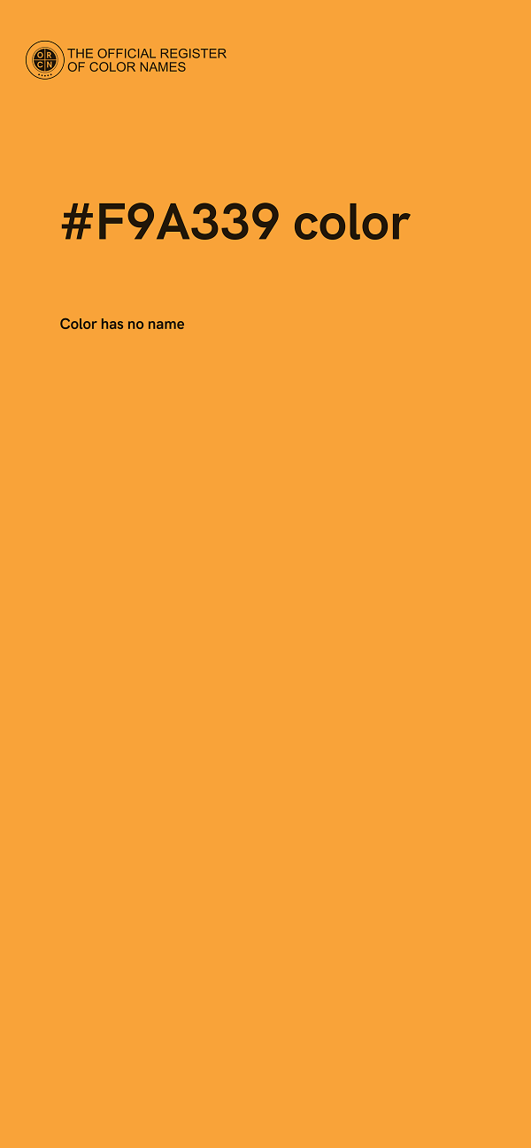 #F9A339 color image