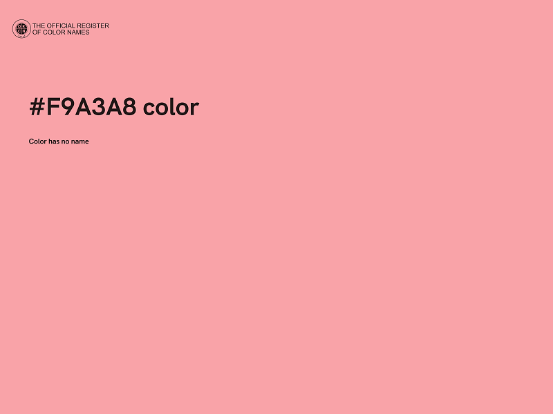 #F9A3A8 color image