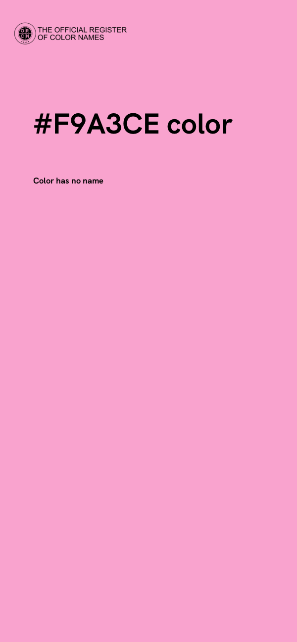 #F9A3CE color image