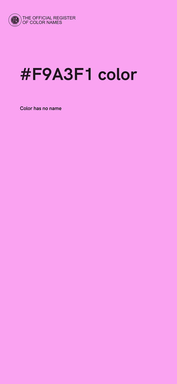 #F9A3F1 color image