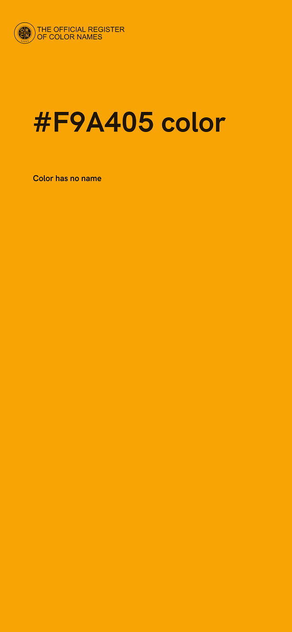 #F9A405 color image