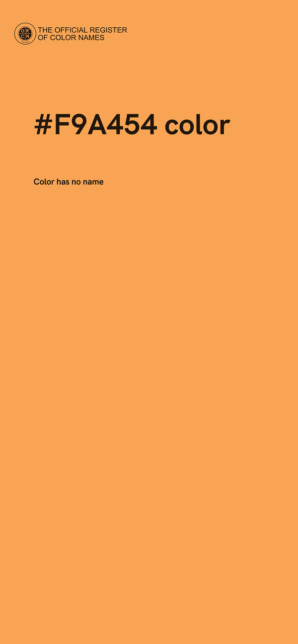 #F9A454 color image