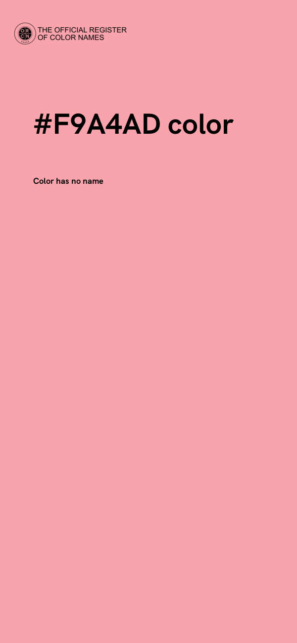 #F9A4AD color image