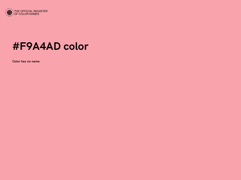 #F9A4AD color image