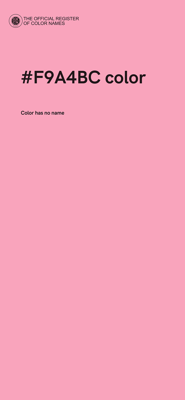 #F9A4BC color image