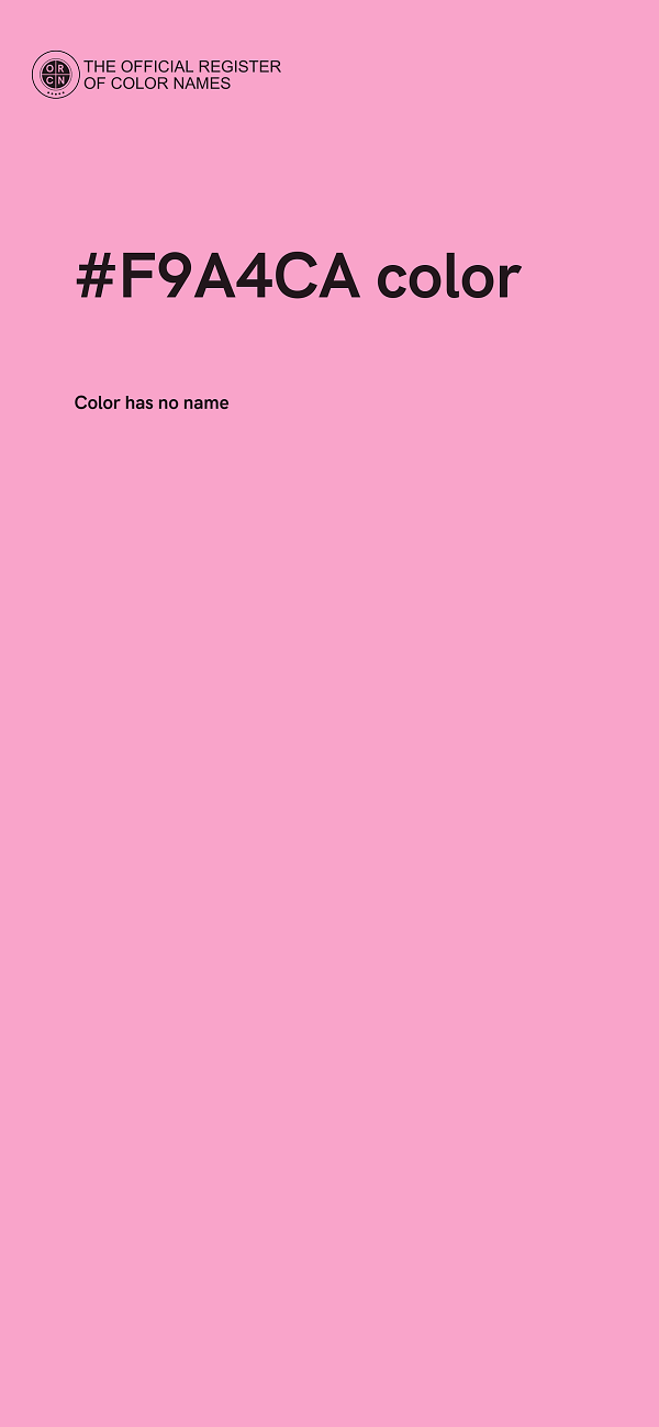 #F9A4CA color image