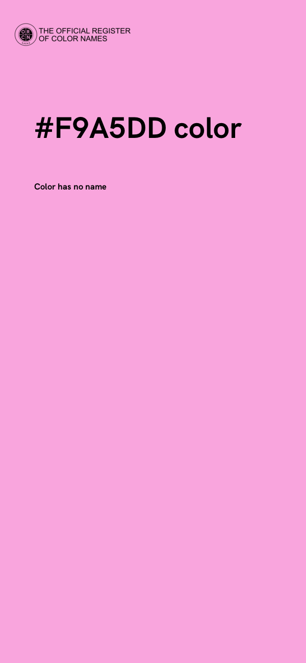 #F9A5DD color image