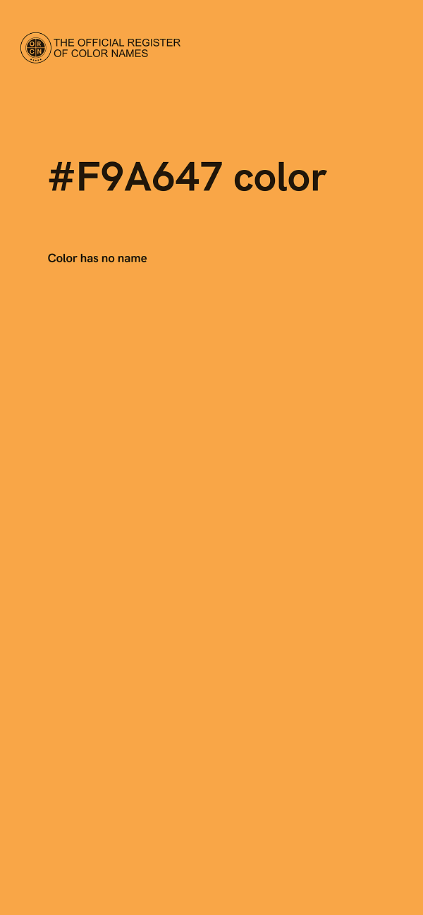 #F9A647 color image