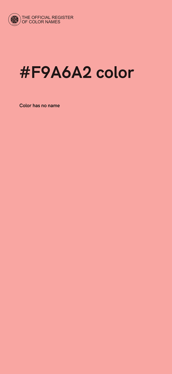 #F9A6A2 color image