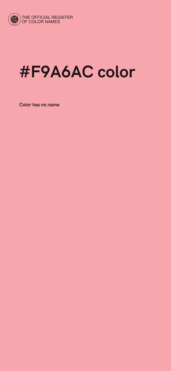 #F9A6AC color image