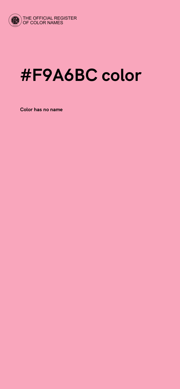 #F9A6BC color image