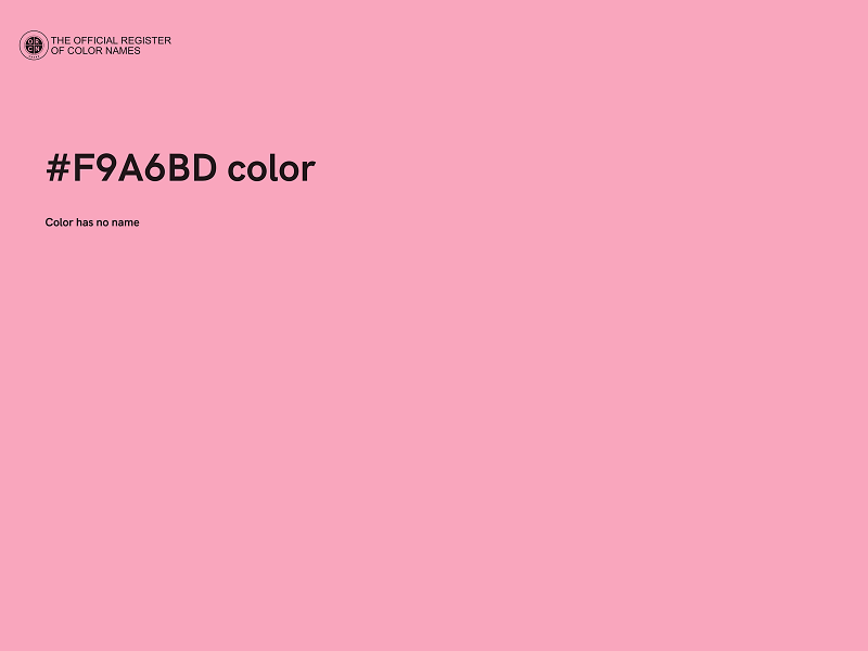 #F9A6BD color image