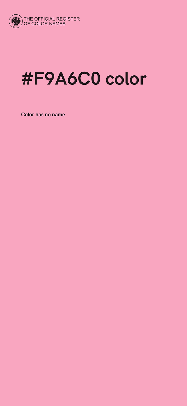 #F9A6C0 color image