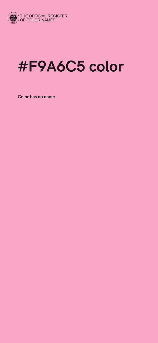 #F9A6C5 color image