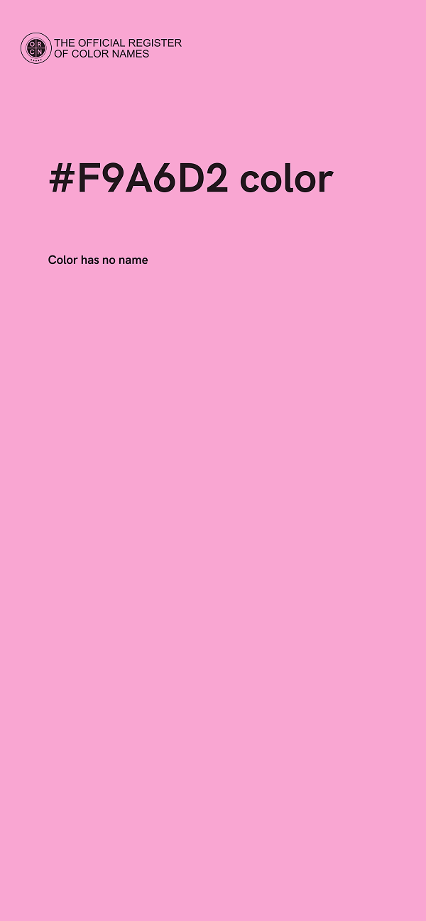 #F9A6D2 color image