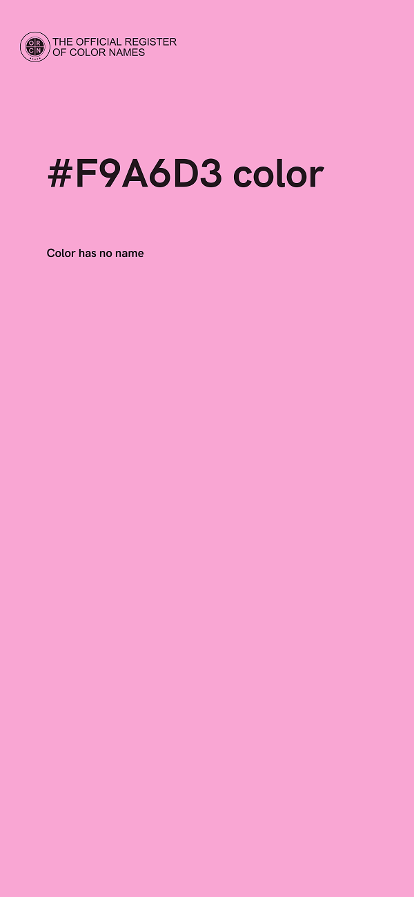 #F9A6D3 color image