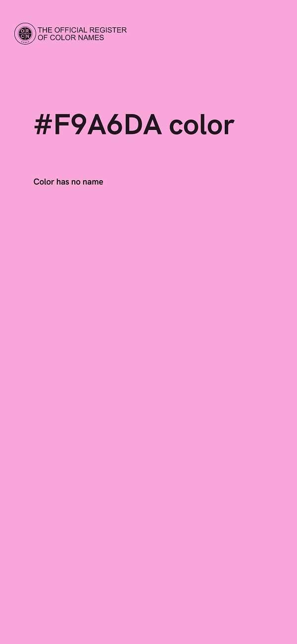 #F9A6DA color image