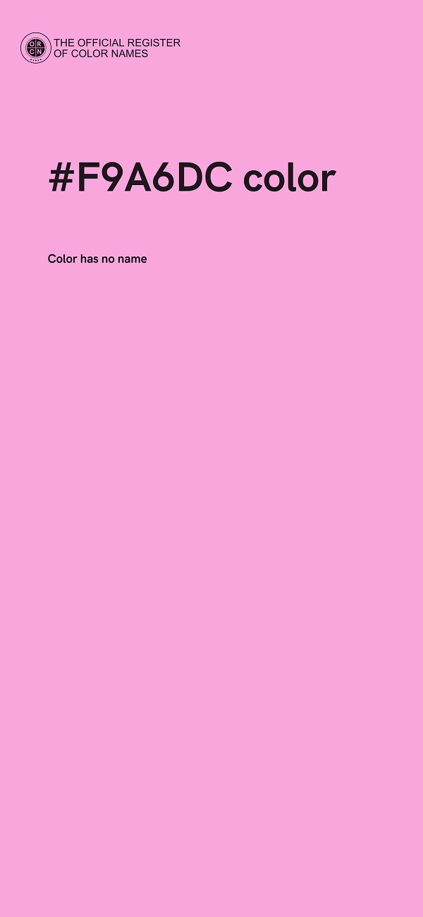#F9A6DC color image