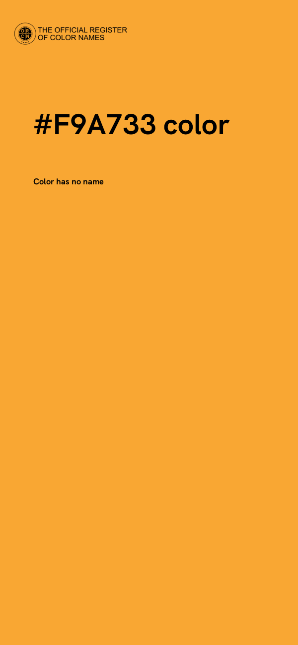 #F9A733 color image