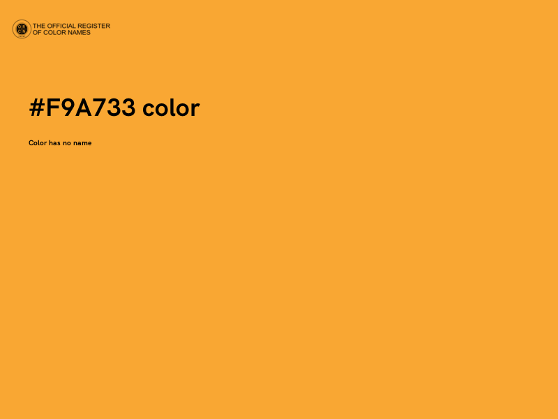 #F9A733 color image