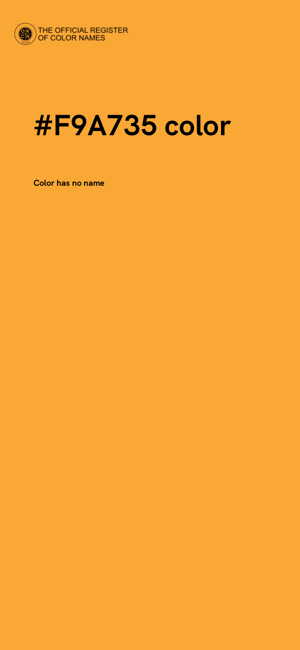 #F9A735 color image