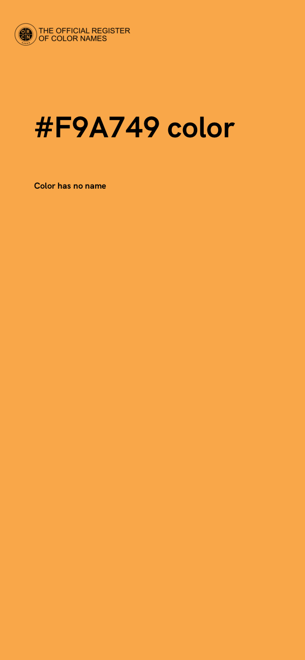 #F9A749 color image