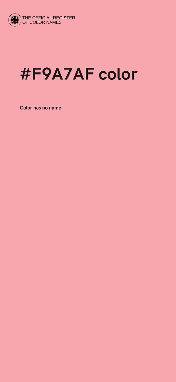 #F9A7AF color image