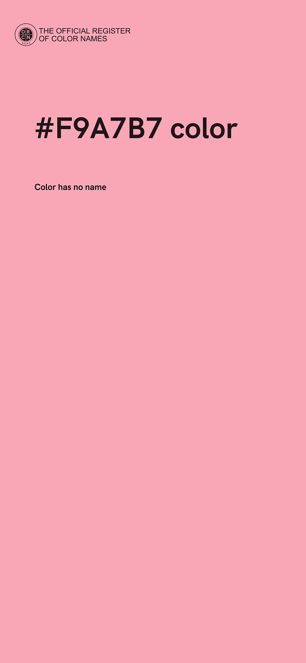 #F9A7B7 color image