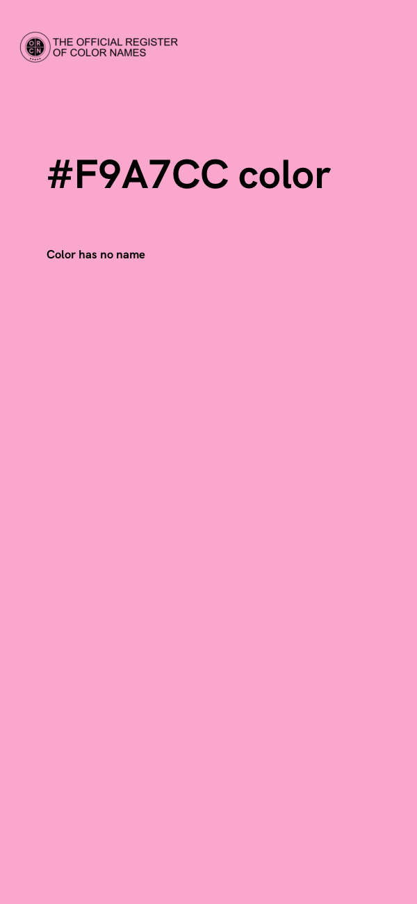 #F9A7CC color image