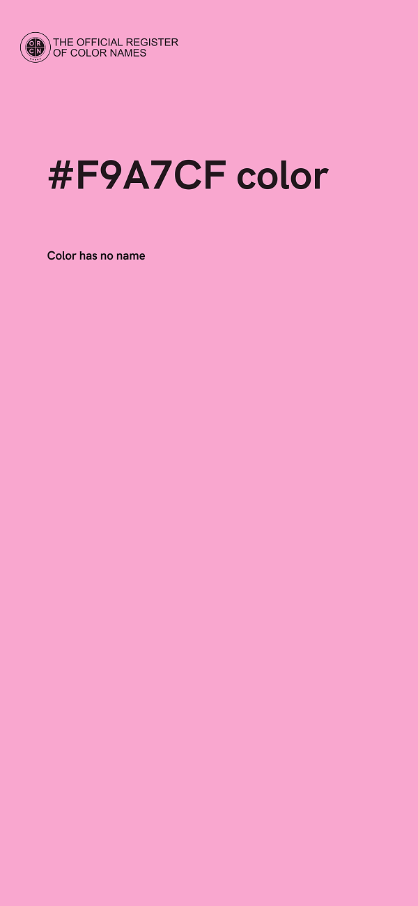 #F9A7CF color image