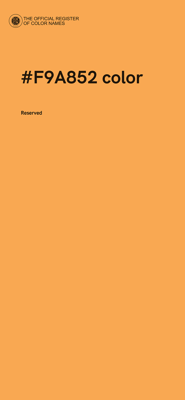 #F9A852 color image