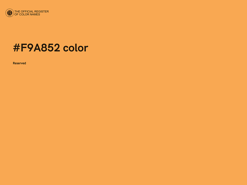 #F9A852 color image
