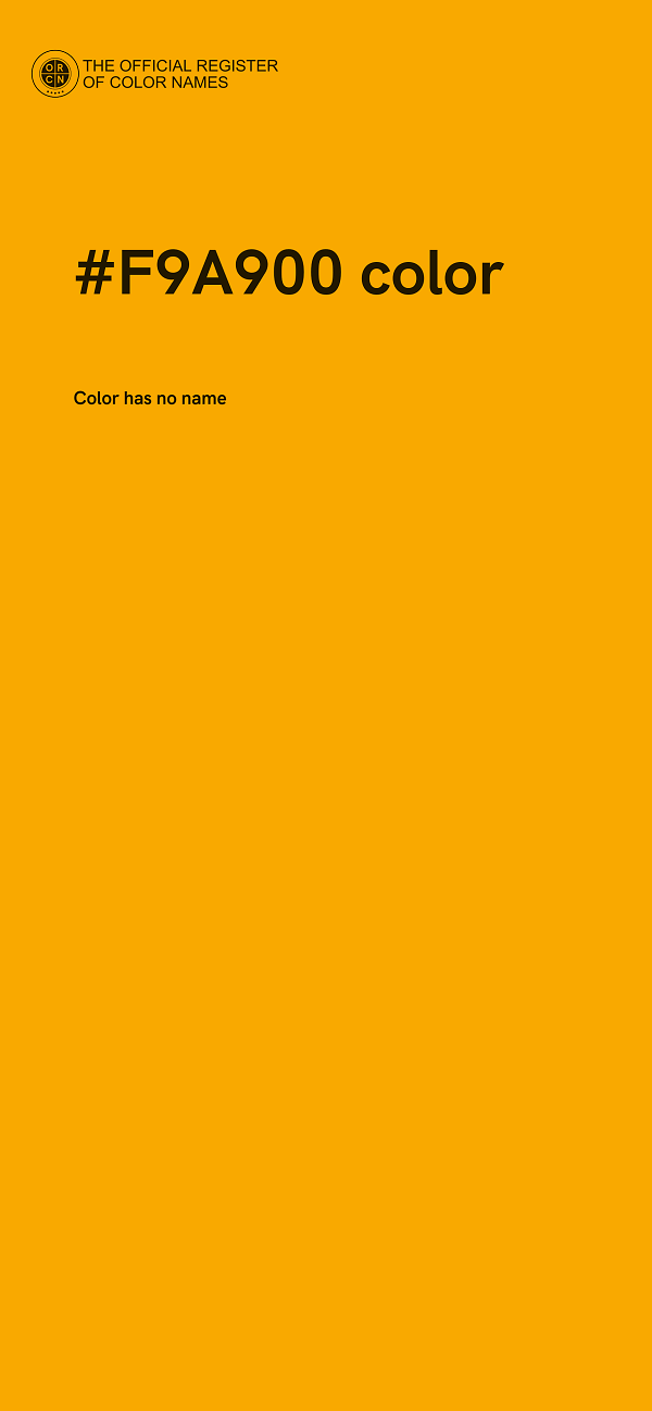 #F9A900 color image