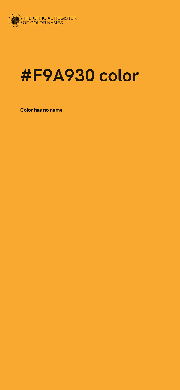 #F9A930 color image
