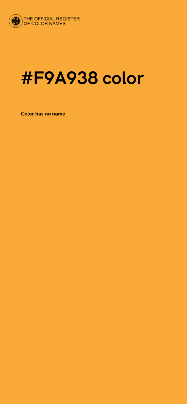 #F9A938 color image