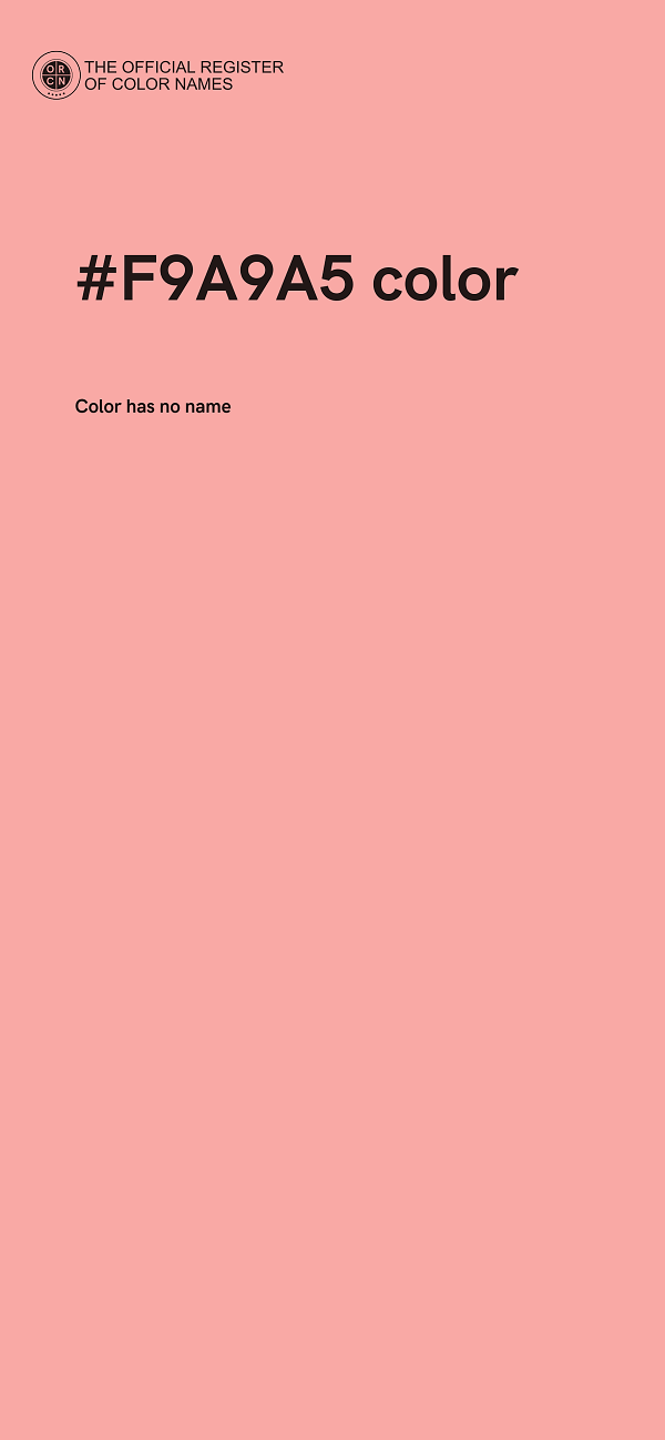 #F9A9A5 color image