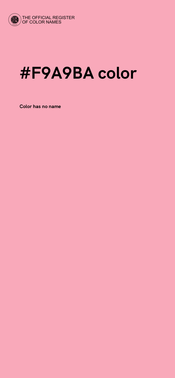 #F9A9BA color image