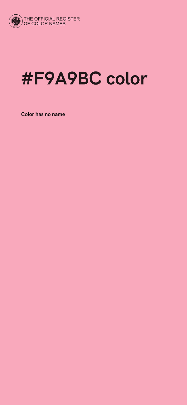#F9A9BC color image