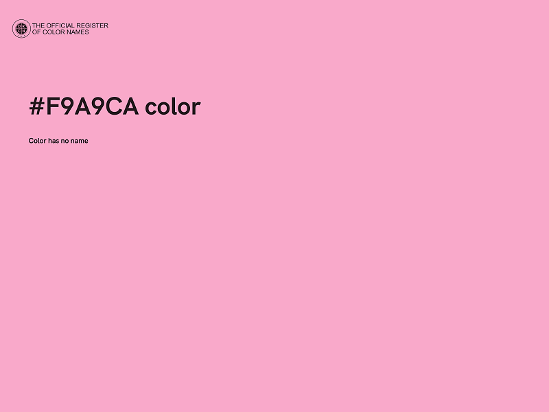 #F9A9CA color image