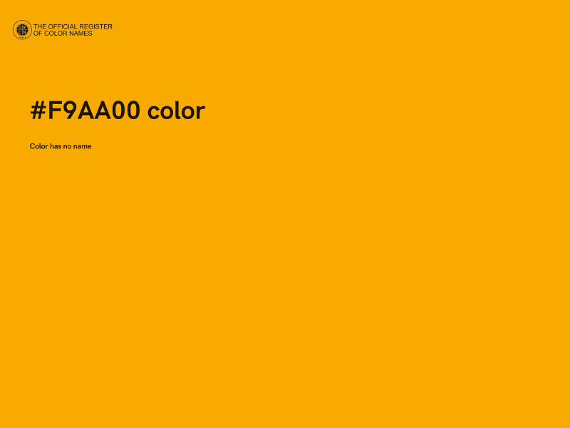 #F9AA00 color image