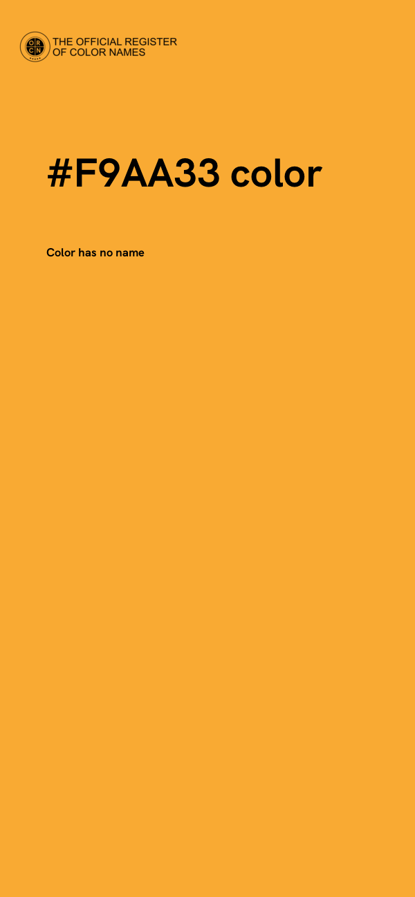 #F9AA33 color image