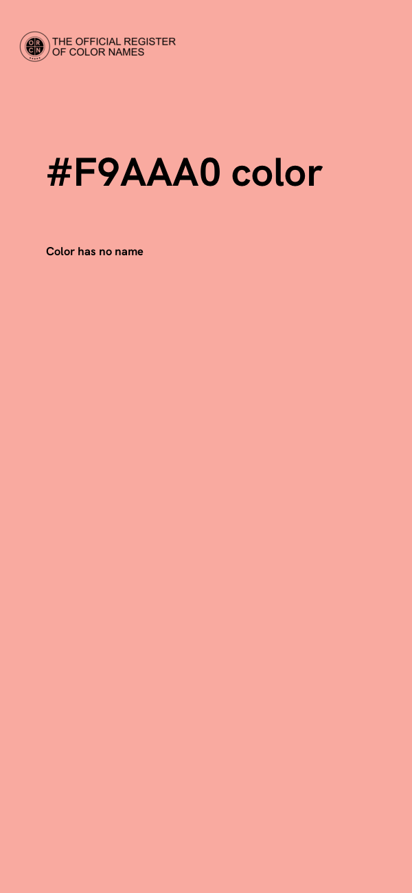 #F9AAA0 color image