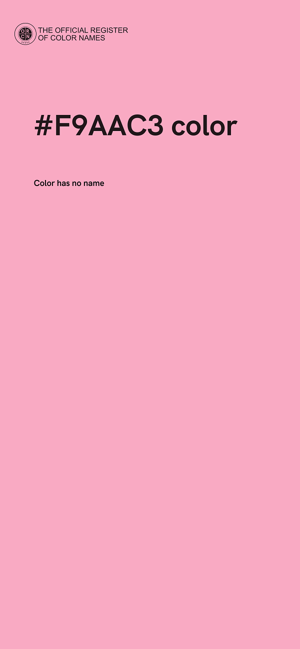 #F9AAC3 color image
