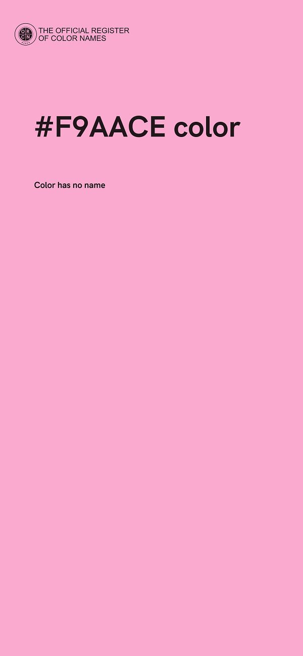 #F9AACE color image