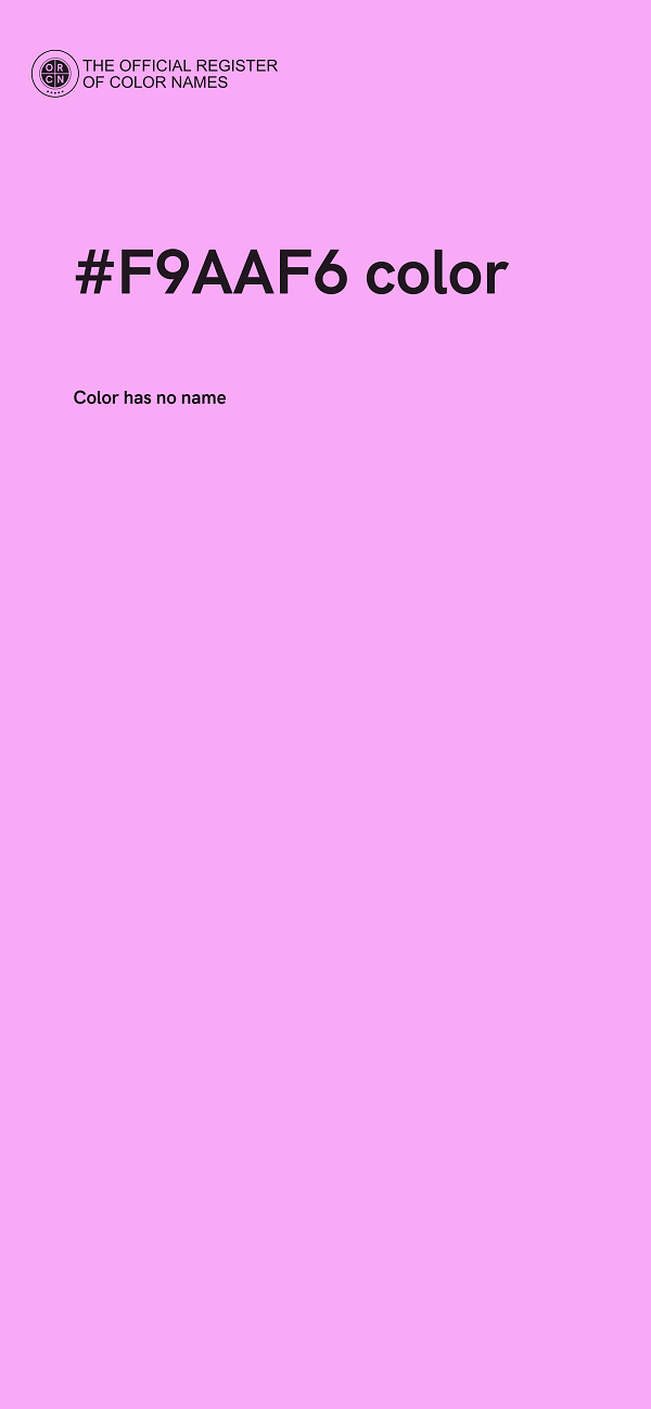 #F9AAF6 color image