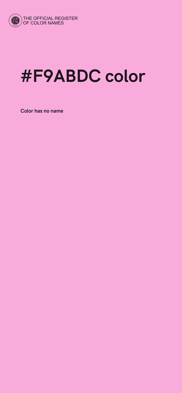 #F9ABDC color image