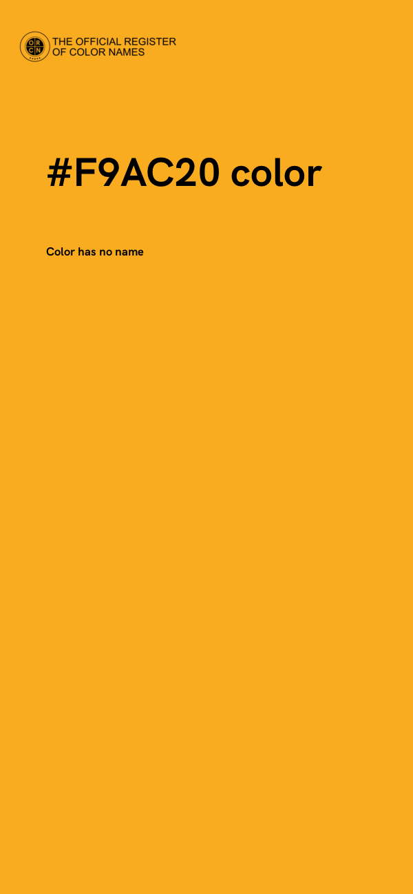 #F9AC20 color image
