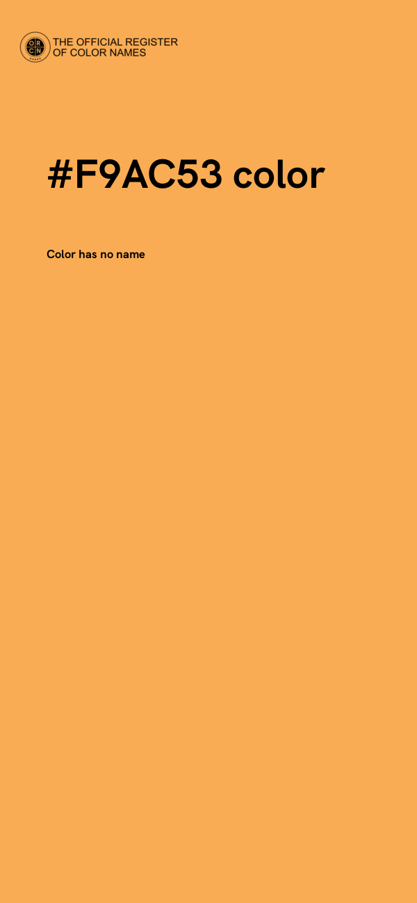 #F9AC53 color image